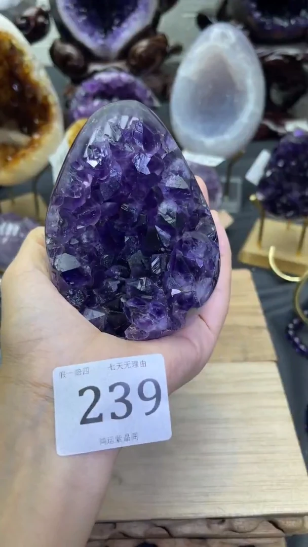 未镶嵌大型摆件（非配饰）紫晶239号龙蛋