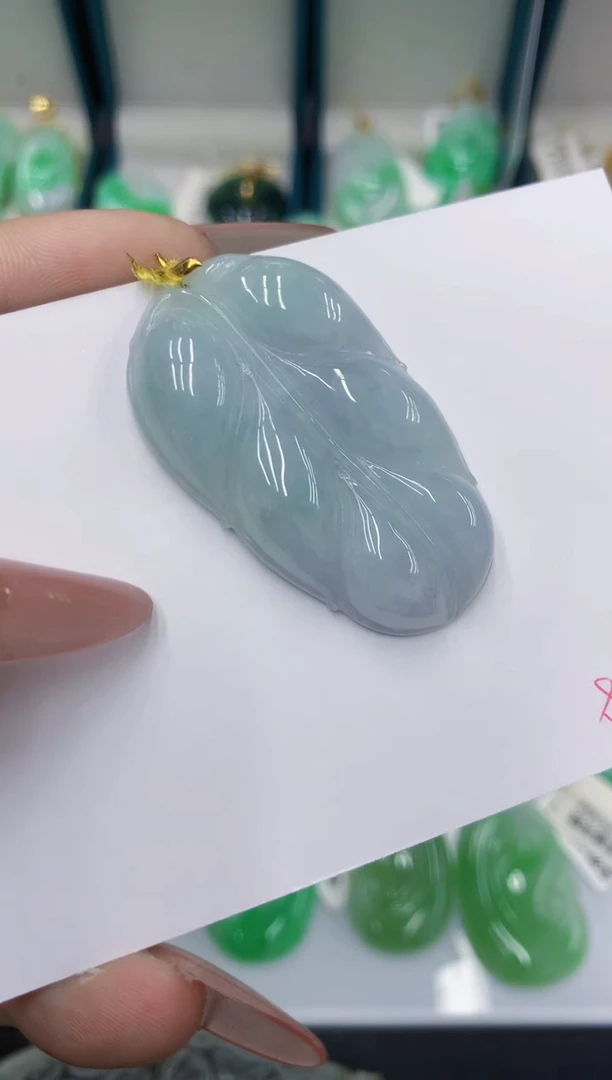 颈饰18K金镶嵌翡翠111111