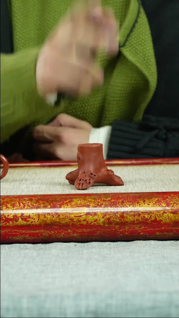 【闪购商品】紫砂茶壶树桩 盖置 大红袍