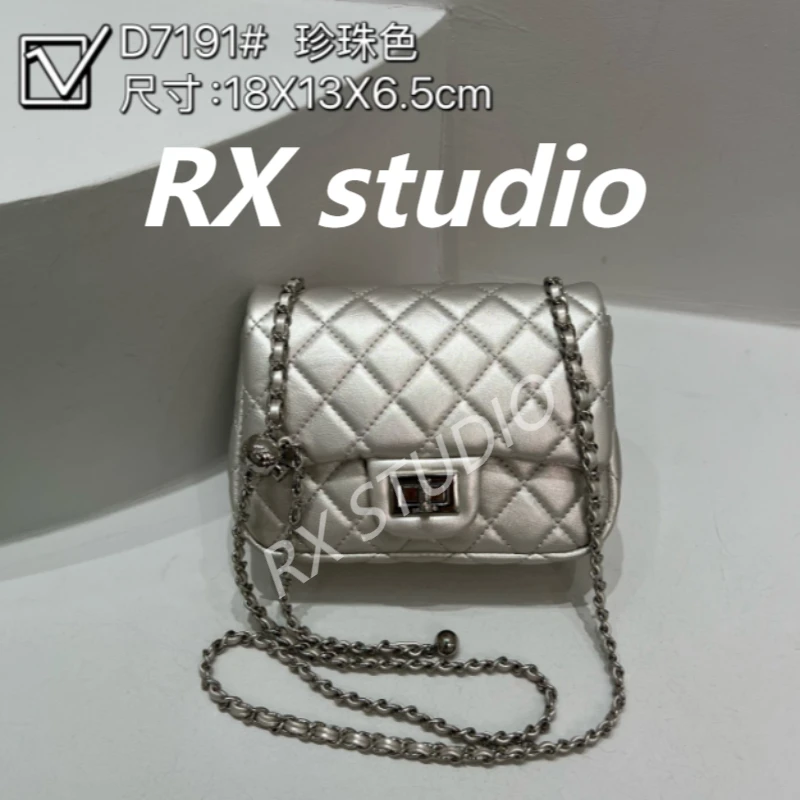 【母亲节礼物】ZT-D7191-珍珠色 轻奢时尚女士新款单肩斜挎包