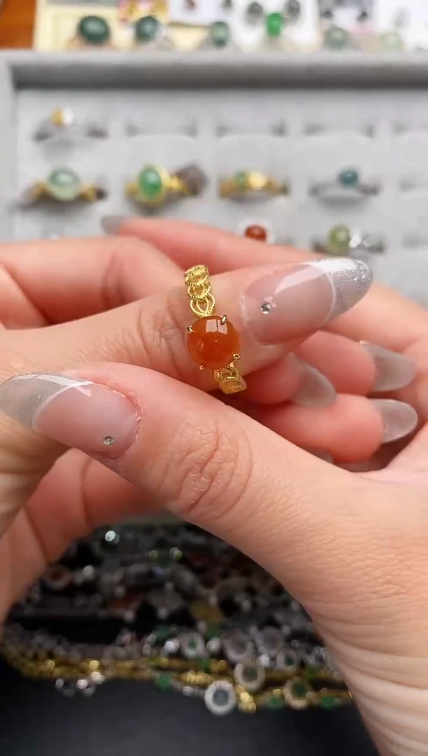 【闪购商品】翡翠戒指银S925镶嵌11111111+6