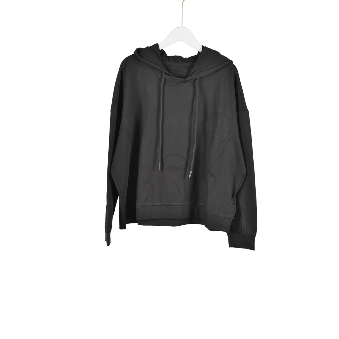 GPB4【专柜捡漏】简约个性女装EWC-卫衣4109-黑色大二码