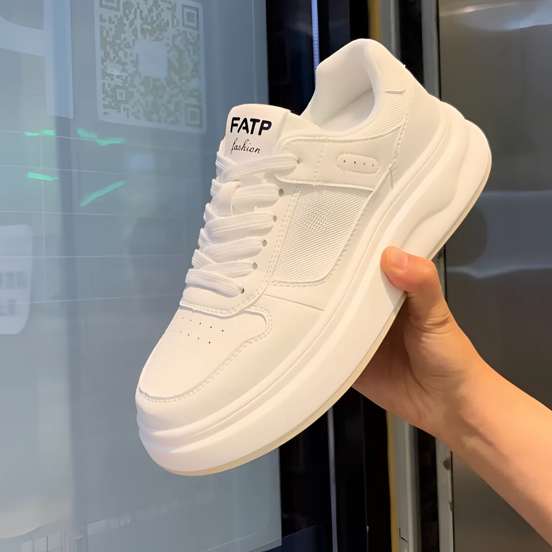 夏季新款网面男鞋软底板鞋百搭增高透气运动鞋小白鞋潮流男士网鞋