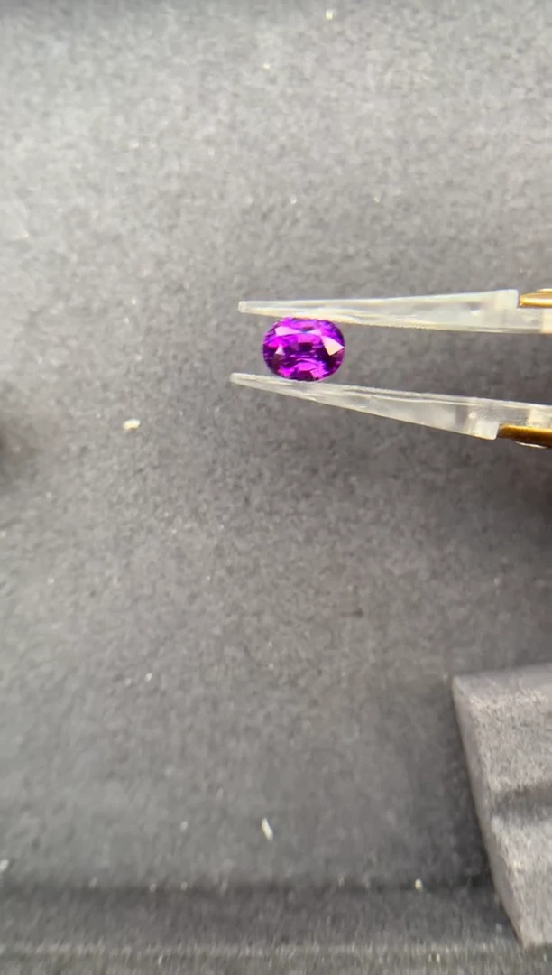 裸石彩色蓝宝石2ct紫蓝宝  定制  GE