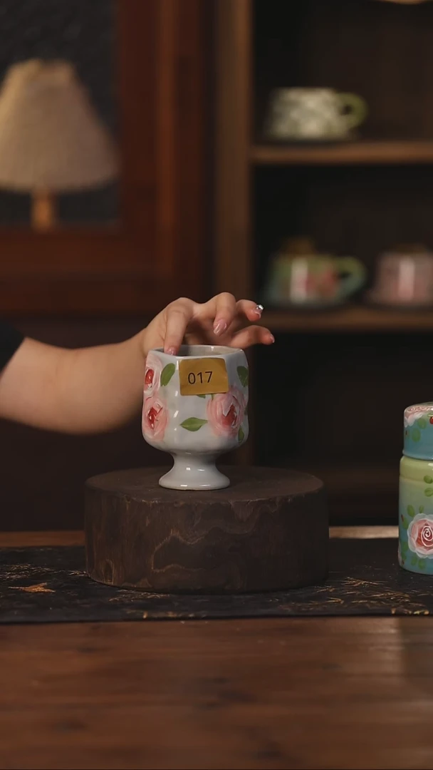 陶瓷景德镇高温釉下手绘陶瓷017