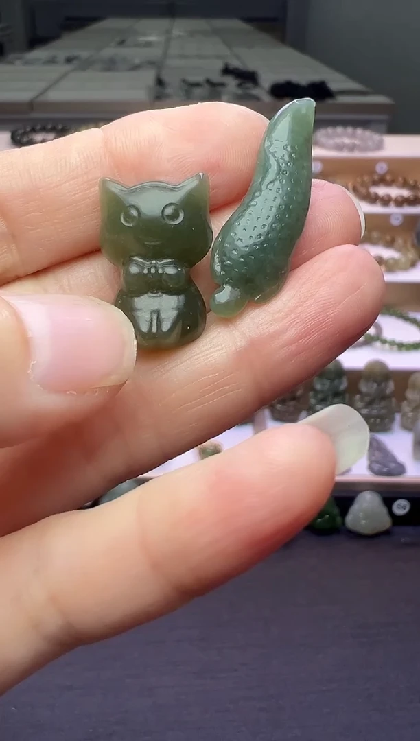 颈饰未镶嵌和田玉34号链接两个一起15米微包容