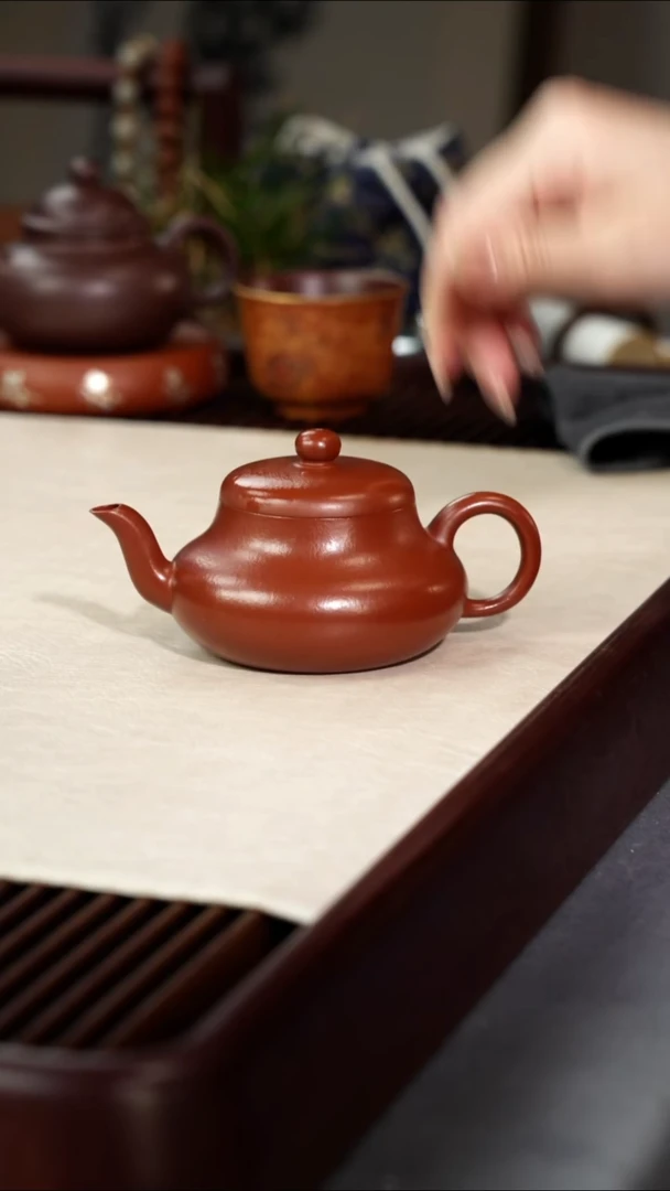 茶壶紫砂刘*宁君德·礼-朱泥-150cc