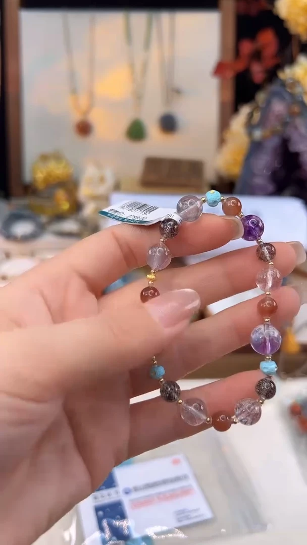 18K金镶嵌手链水晶@@I921B017192