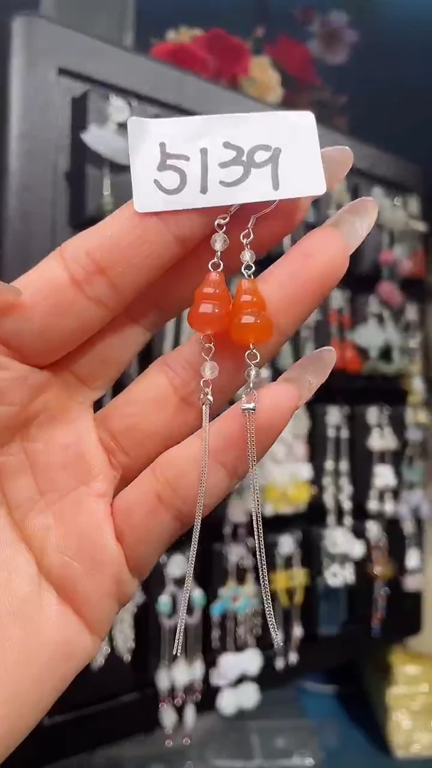 银S925镶嵌耳饰紫晶喜欢拍