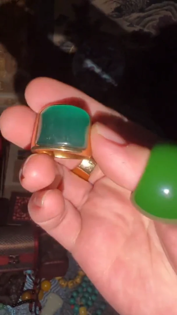 翡翠戒指18K金镶嵌闪购高端商品链接