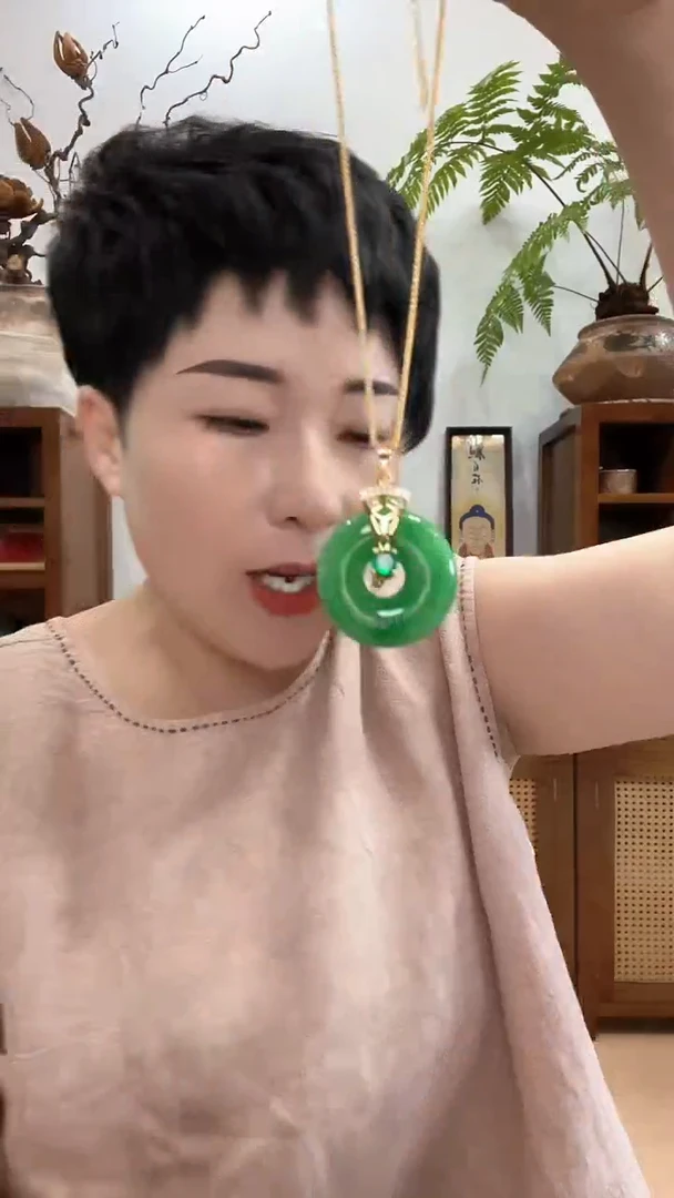 翡翠未镶嵌颈饰066