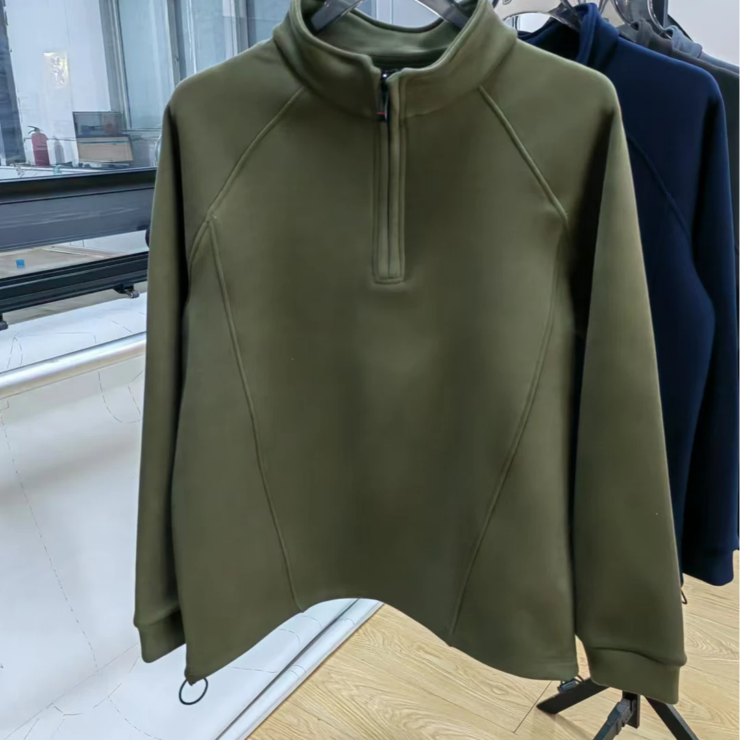 处理防风加绒半拉链上衣50号