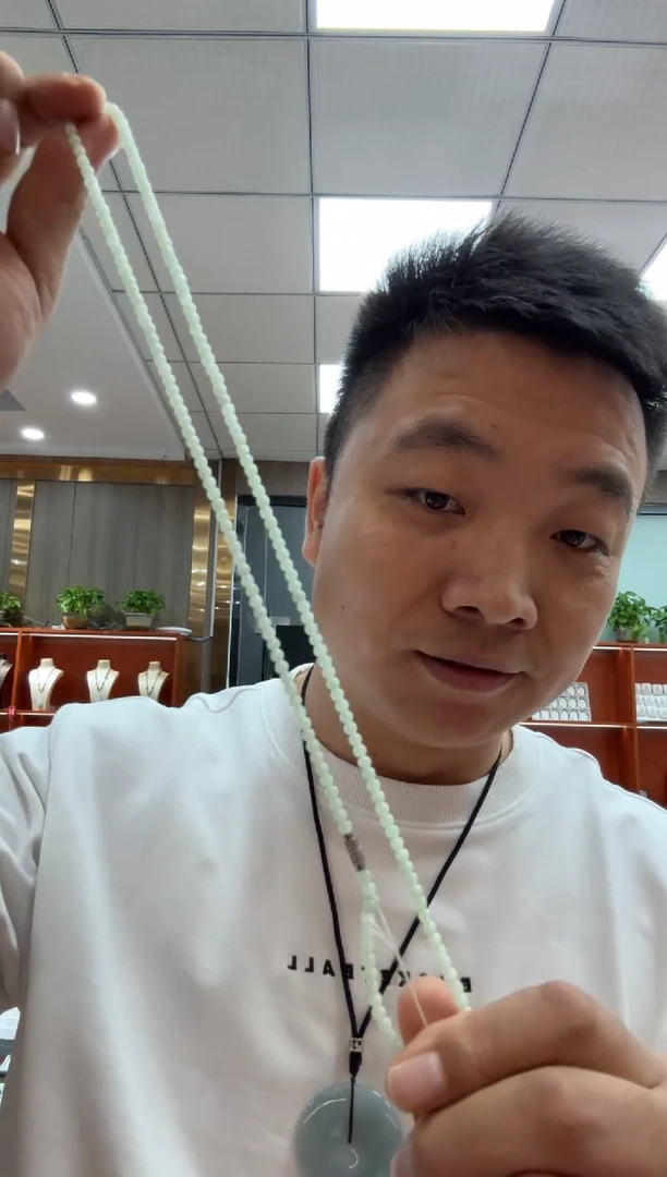 未镶嵌挂件翡翠A货翡翠多样性一件圆珠项链