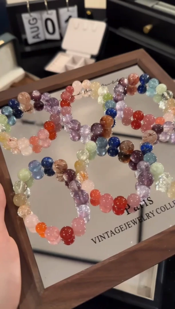 水晶手链合金十全十美多宝x2219