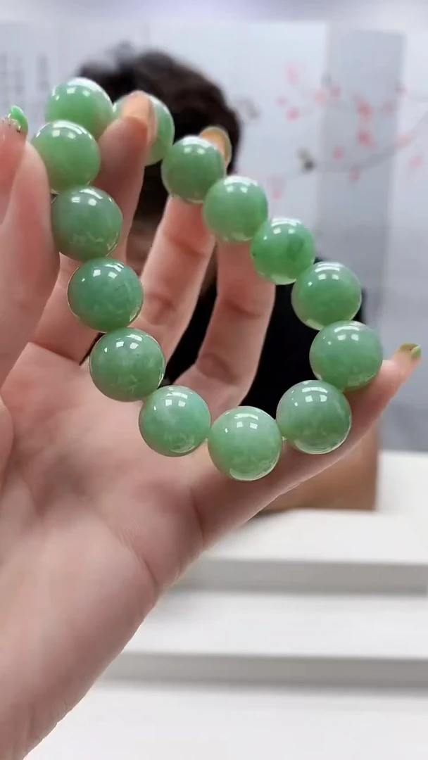 未镶嵌定制翡翠5145ry-毛货手串51