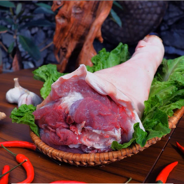 农家散养黑毛猪前蹄（猪脚）冷冻保鲜