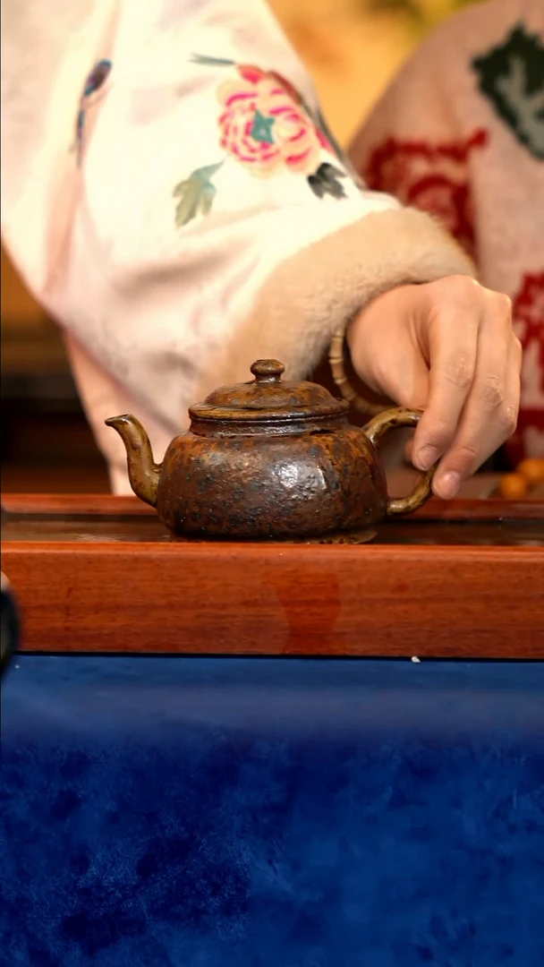 紫砂 宜兴紫砂 GFY 沉香 九变 笠帽