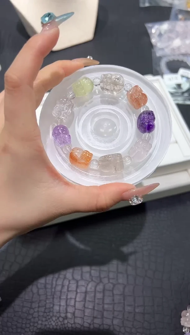 未镶嵌手串水晶70q多样性发其一【1条】默认微瑕