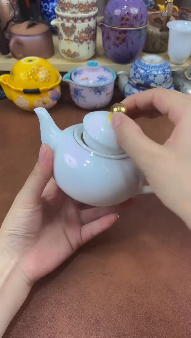 陶瓷茶具摆件旅行套组