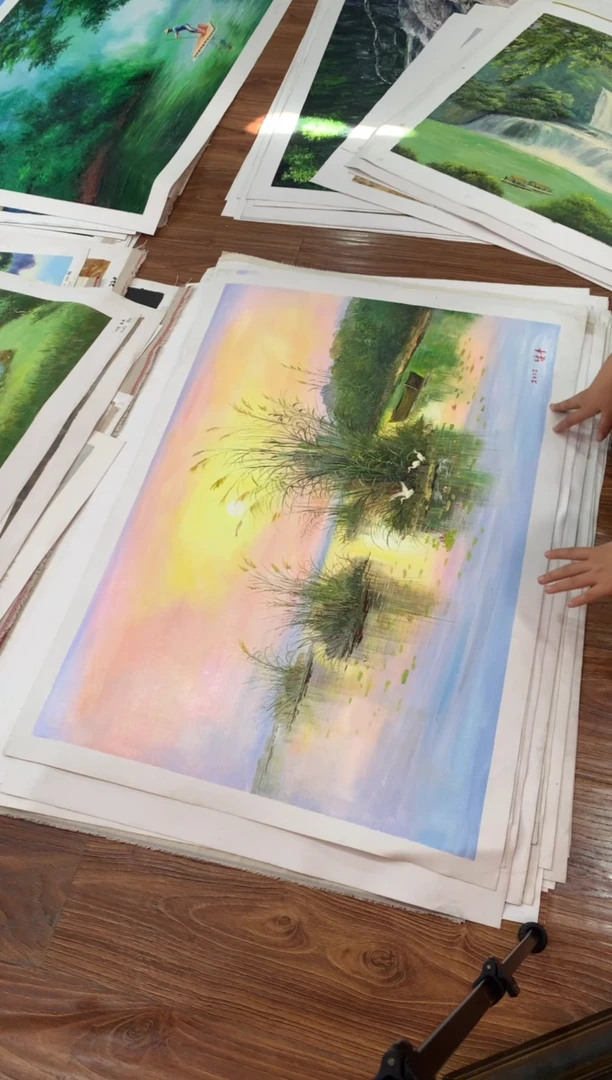 油画【59号】朝鲜原创手绘油画【功勋Ⅰ级画家丨孤品佳作】【顺丰包邮】