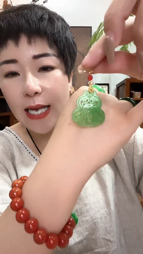 合金翡翠耳饰193