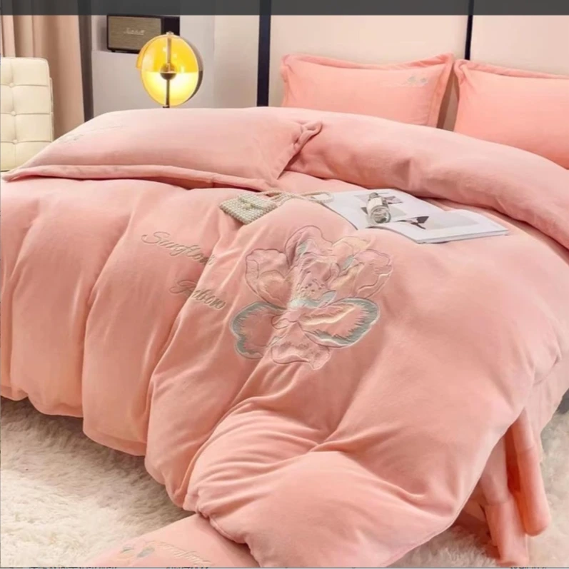 冬季加厚保暖牛奶绒被套牛奶绒被罩被子套999