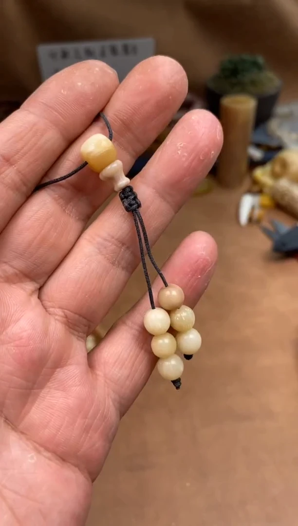 【闪购商品】驼骨其他P889-驼骨三通+弟子珠-有棕裂