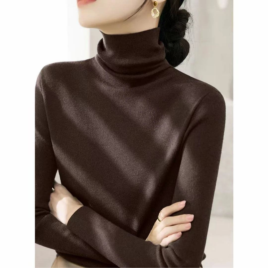 针织高领不褪色常规常规款羊毛衫百搭网红打底衫休闲