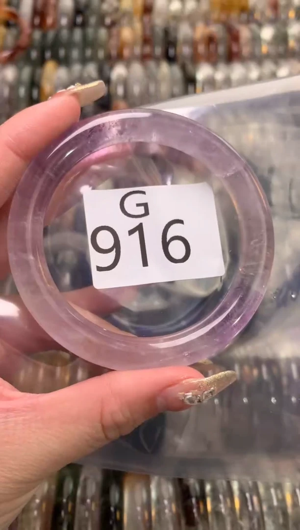 【闪购商品】紫晶水晶手镯未镶嵌916-57