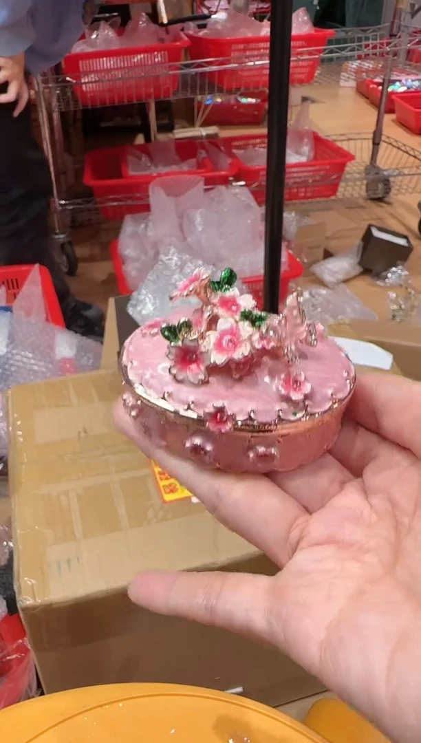 【闪购商品】茶宠珐琅首饰盒摆件AD101