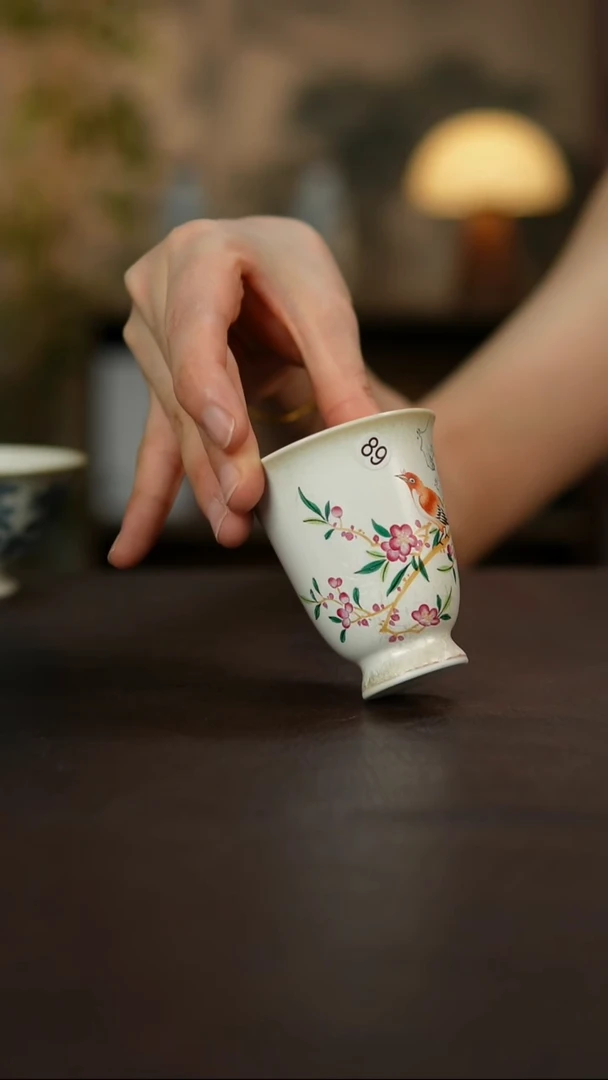 杯景德镇陶瓷杯碗柴烧多人