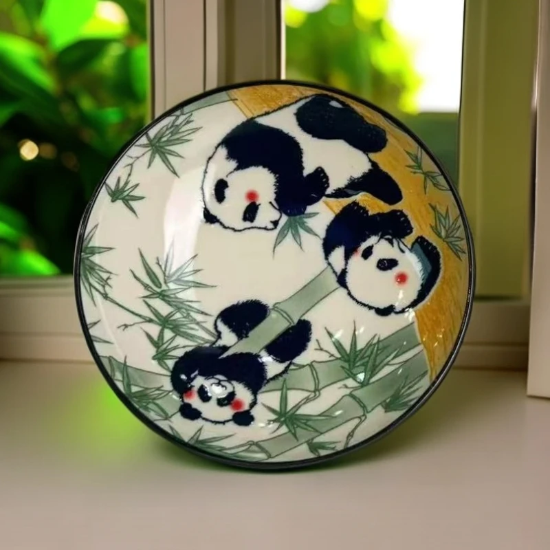 熊猫中式高脚果盘zh2243