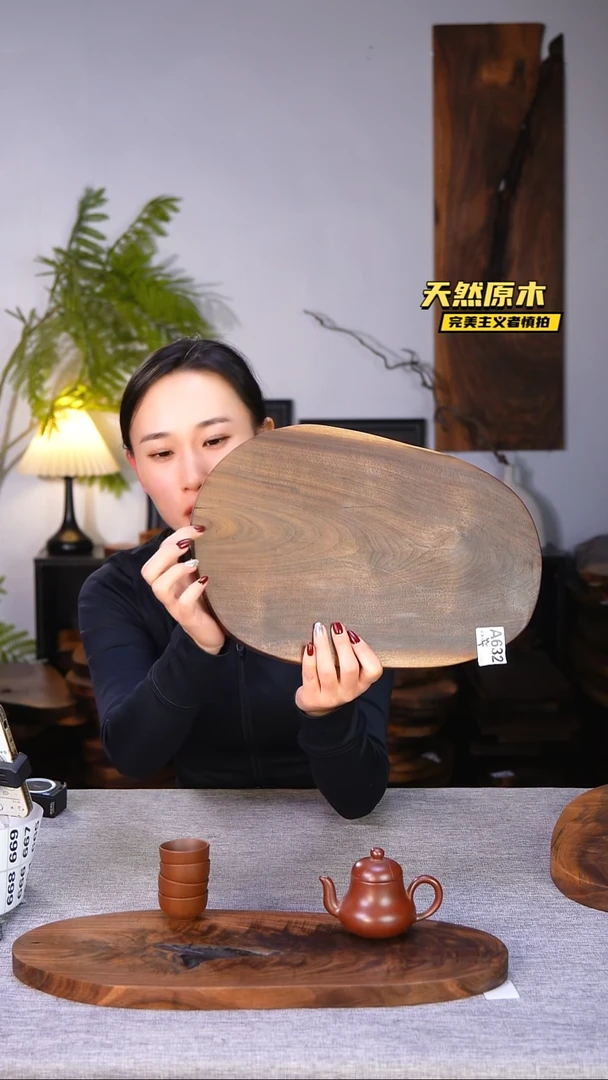 木北美黑胡桃原木.干裂疤结不属于商品质量问题完美主义者慎拍