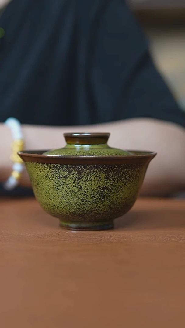 杯茶叶沫纯手工二才盖碗一级