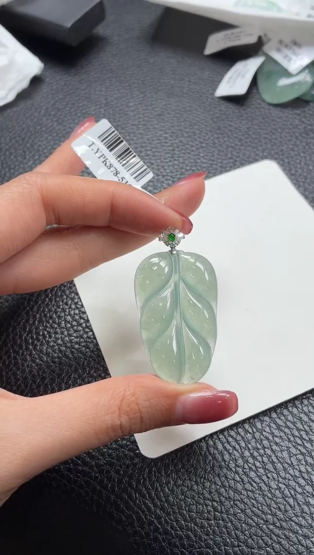 18K金镶嵌定制翡翠DDJ44646