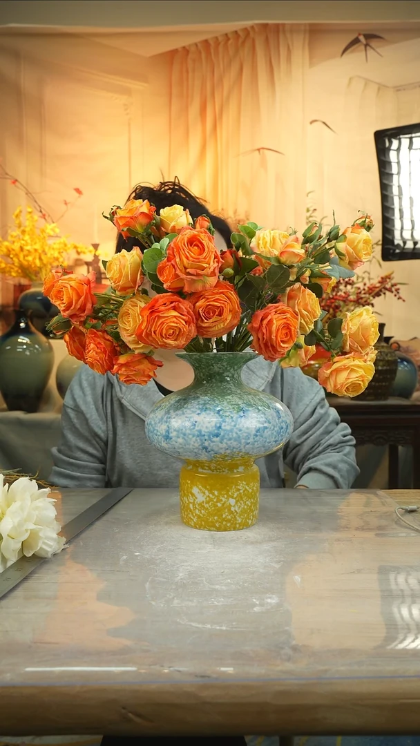 高23口11高温陶瓷花瓶