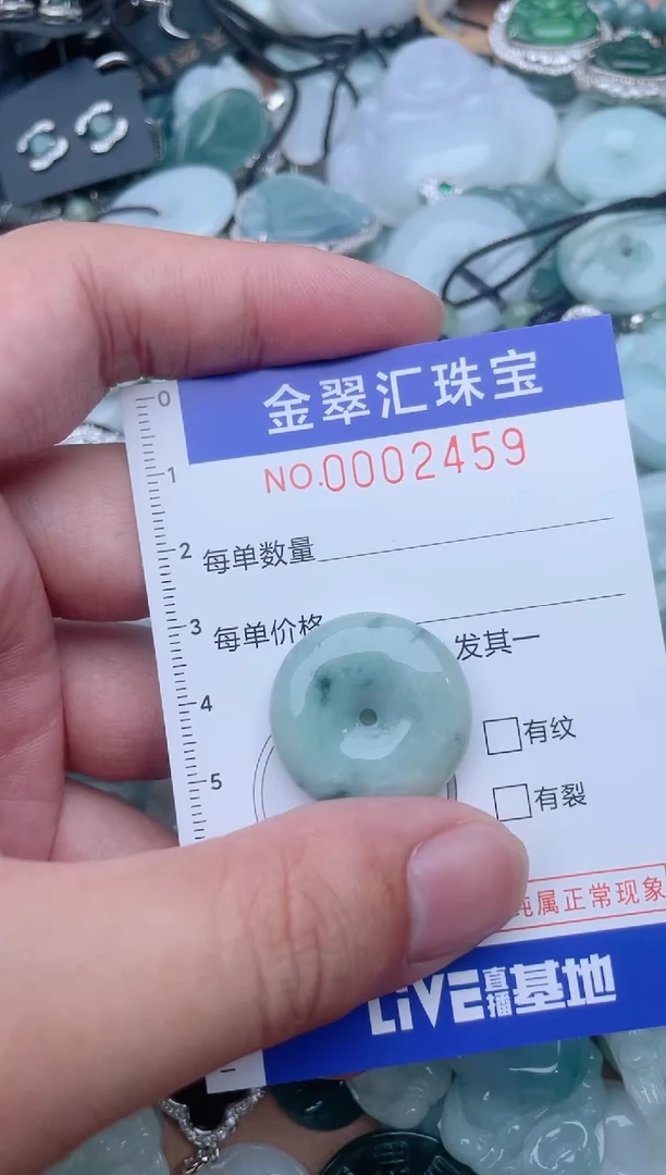 翡翠未镶嵌颈饰2459