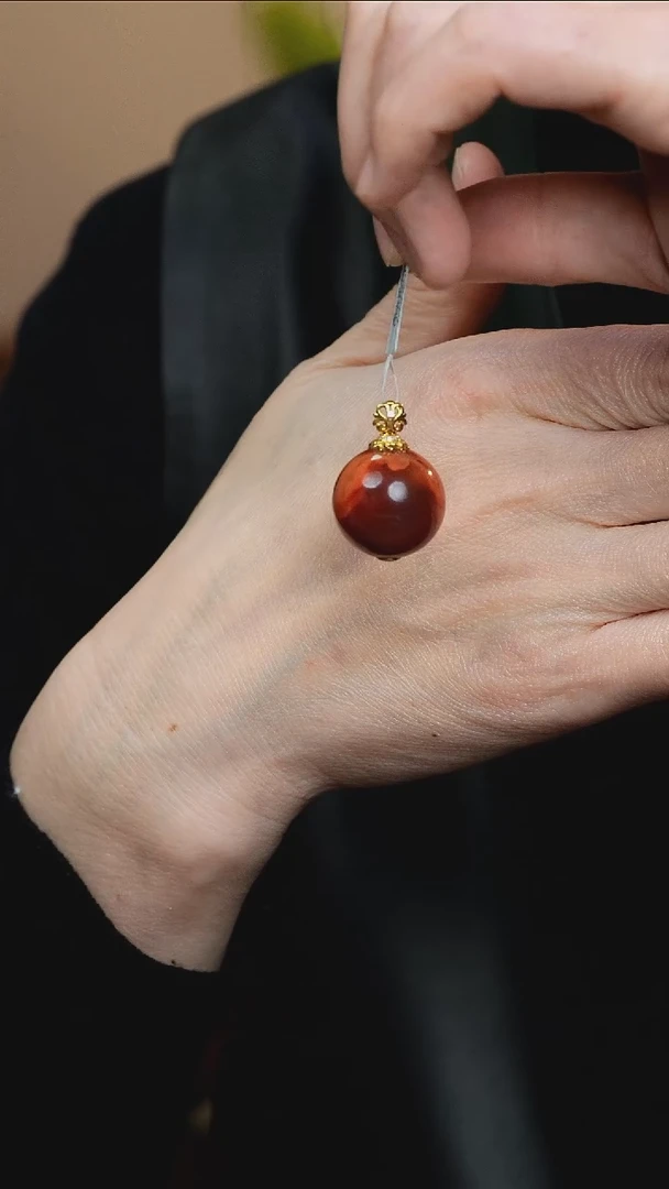 【闪购商品】南红玛瑙吊坠18K金镶嵌@D-8@