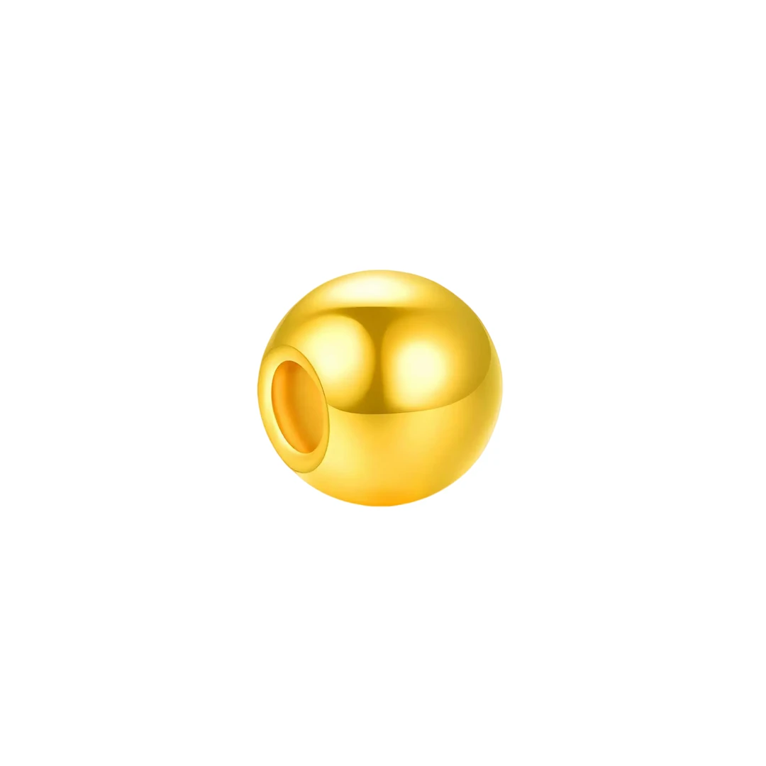 足金999足金3mm小金珠先鉴后发（十个以上包邮）