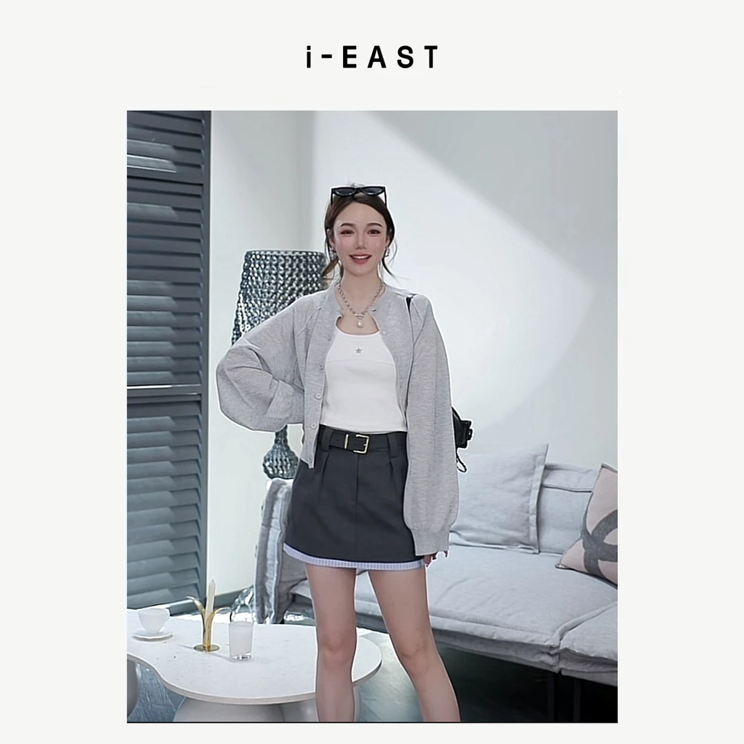 i-EAST 平生事~修身百搭毛织上衣-5C SY8213