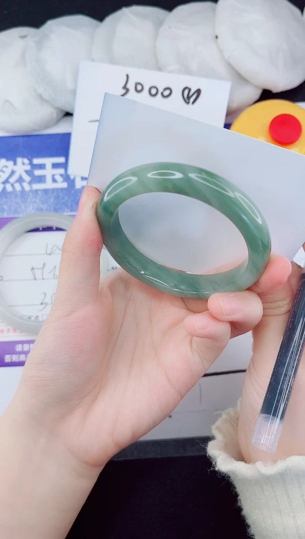 未镶嵌手镯石英质玉45-55