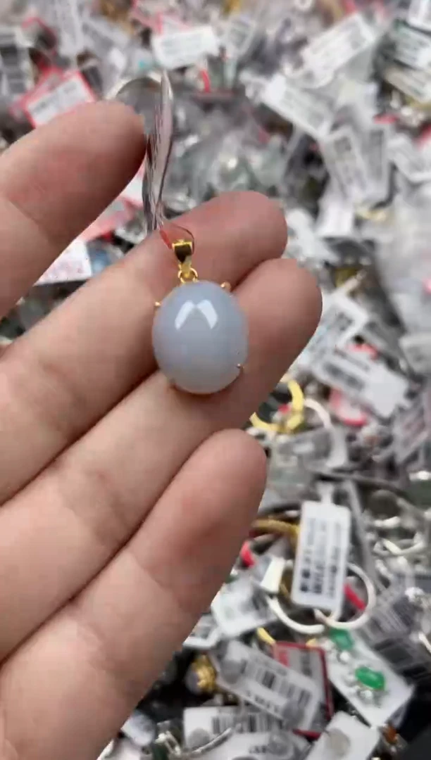 银S925镶嵌戒指翡翠13 13   7