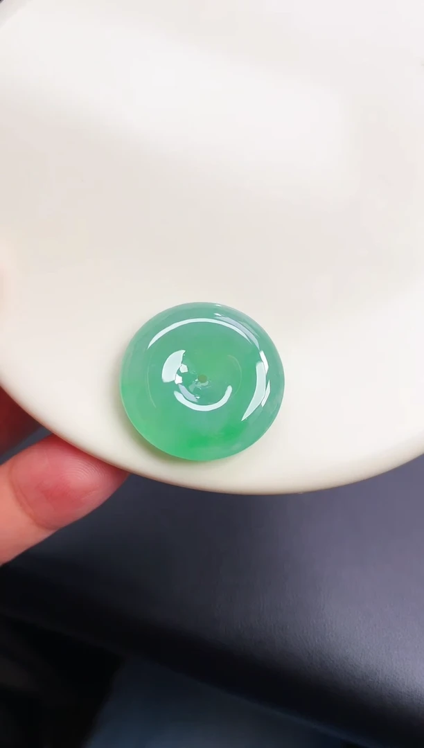 颈饰未镶嵌翡翠【68】平安扣 尺寸 25.2   6mm