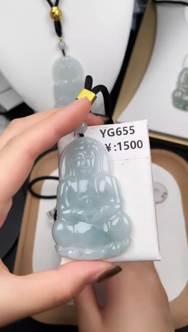颈饰未镶嵌翡翠YG655超大观音