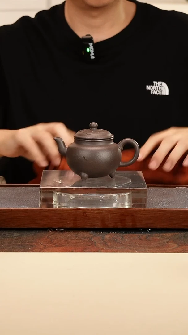 茶壶紫砂大彬如意高温天青泥160cc内推孔