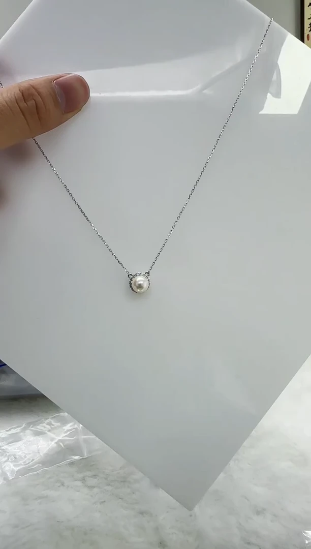 【闪购商品】海水珍珠DA银S925镶嵌c1002 ak套链7