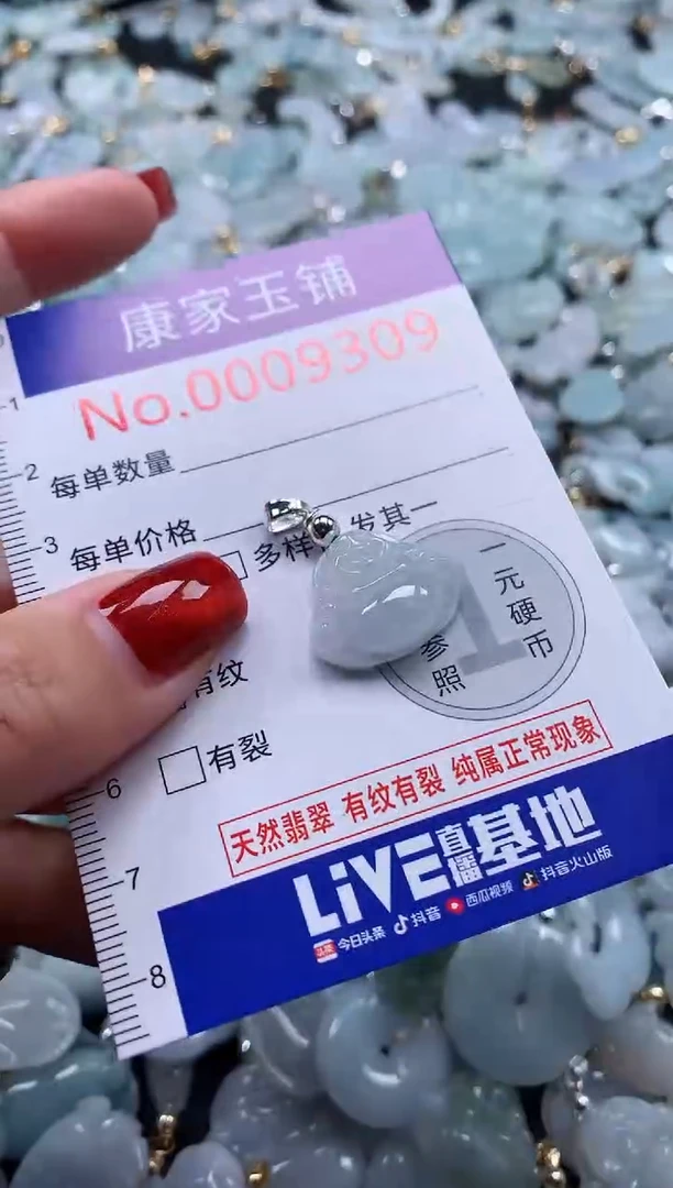翡翠未镶嵌吊坠(不含链)9309