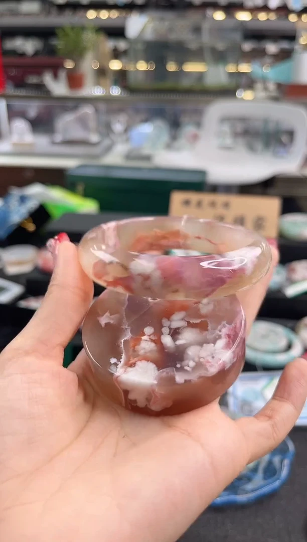 未镶嵌手镯石英质玉61圈口（赠品镯心）S9438
