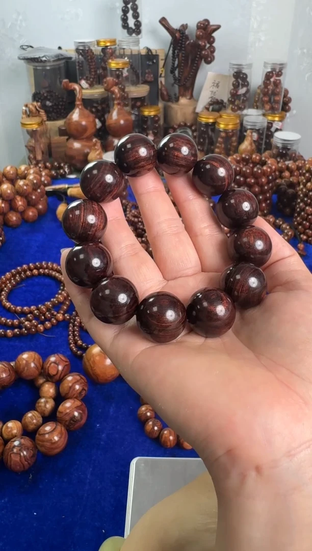 手串/手链黄花梨/降香黄檀臻品沉水帝王紫老料2.0规格海黄手串