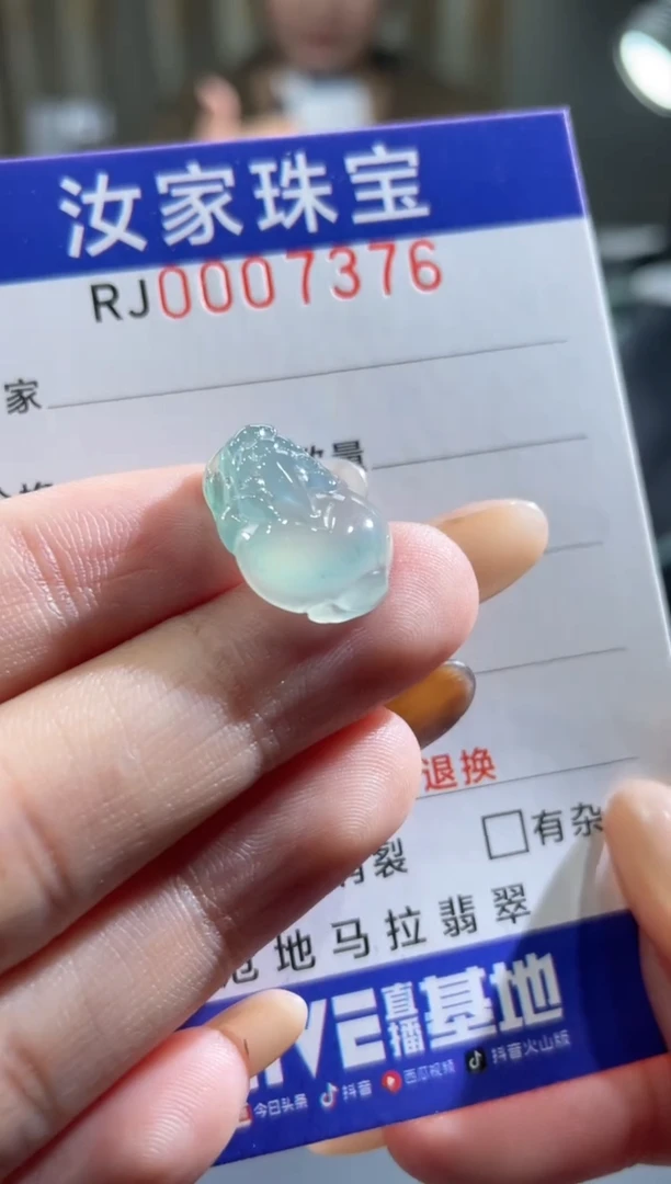 未镶嵌挂件翡翠7376